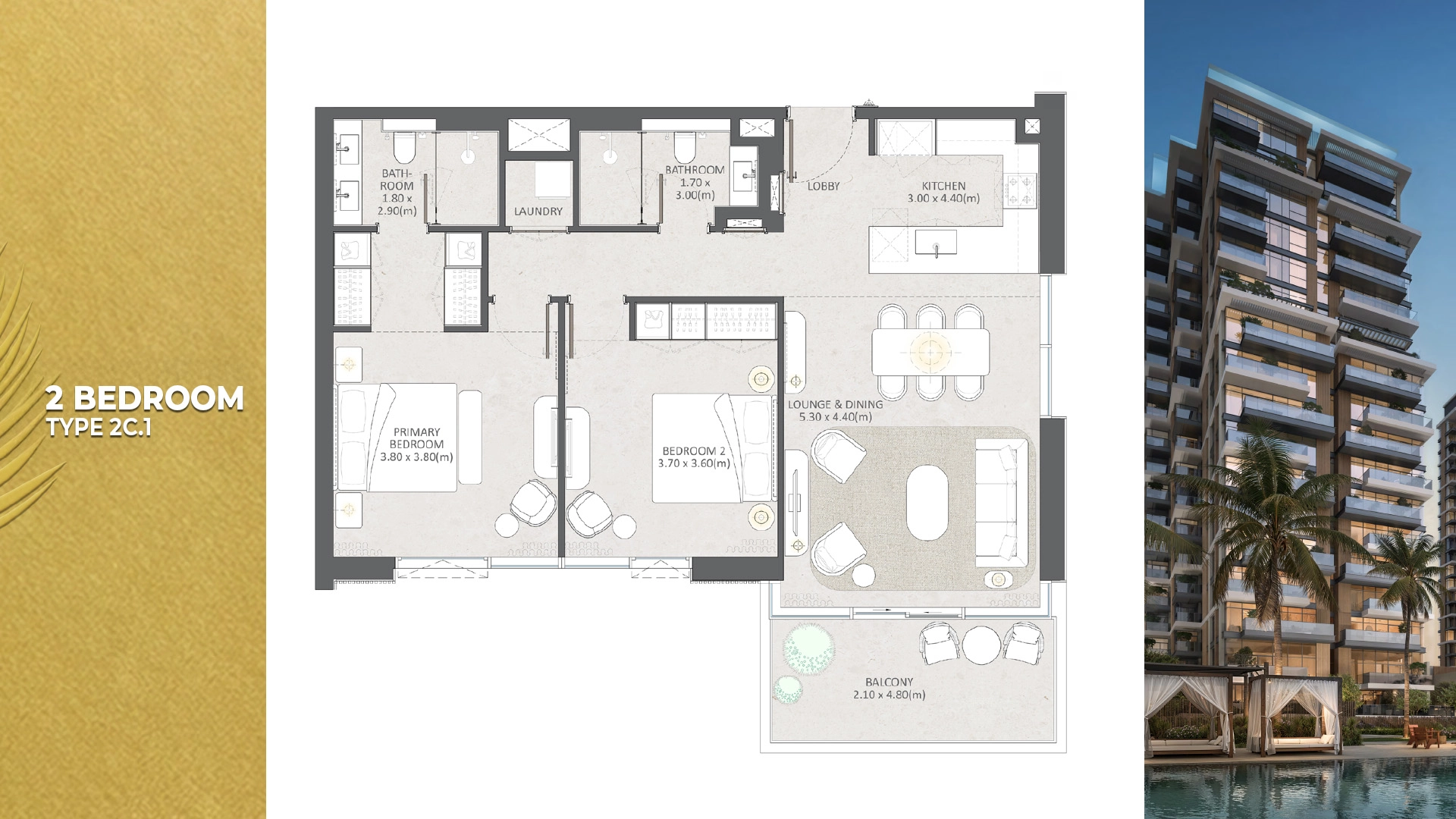 2 BR - Type B